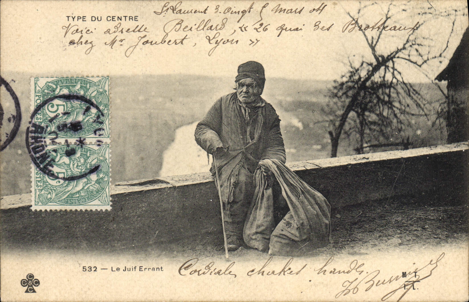 Le Juif Errant — Type du Centre n°532 — éditeur Beillard, Lyon