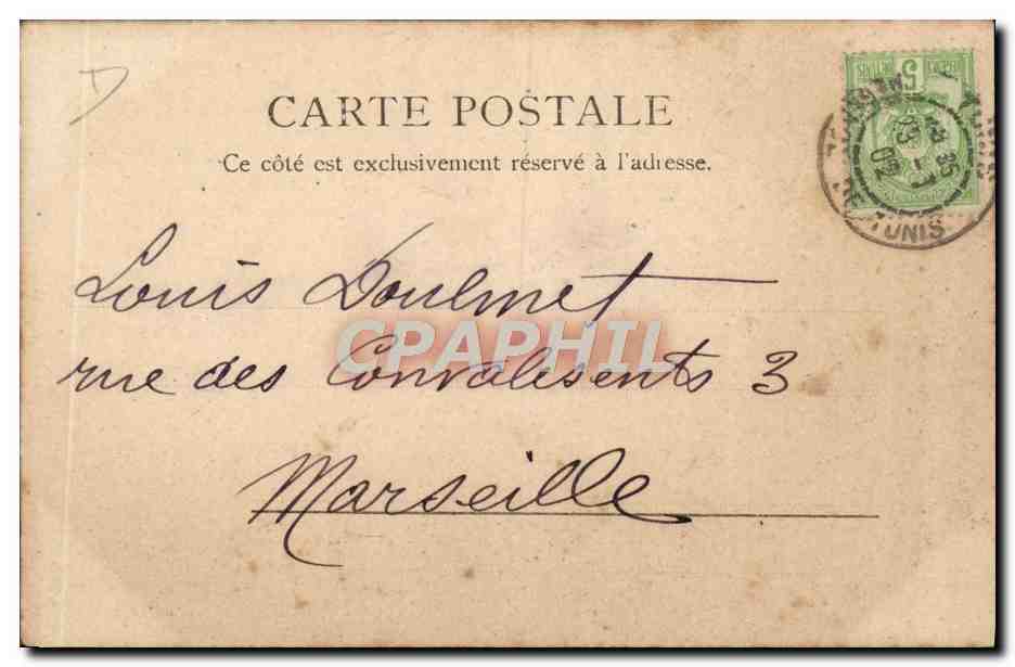 Juives au Cimetière — Tunis — Verso