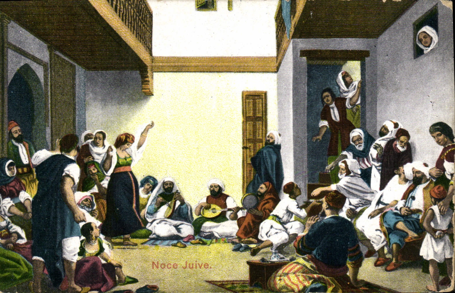 Noce Juive — scène de fête — Delaroire 1498-1863