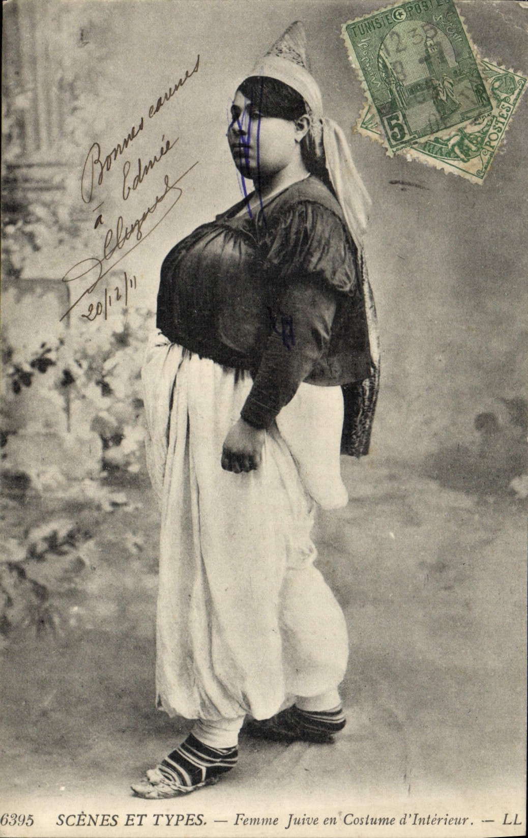 Femme Juive en Costume d'Intérieur — SCÈNES ET TYPES — LL — n°6395