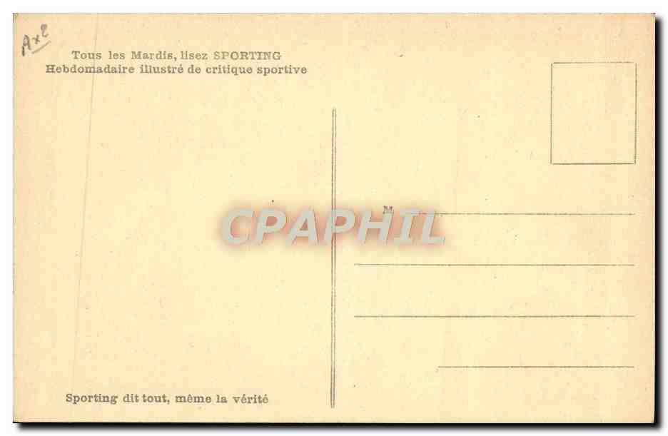 Cyclisme - Antonin Magne - Notre grand crack national — Cliché Sporting — Verso
