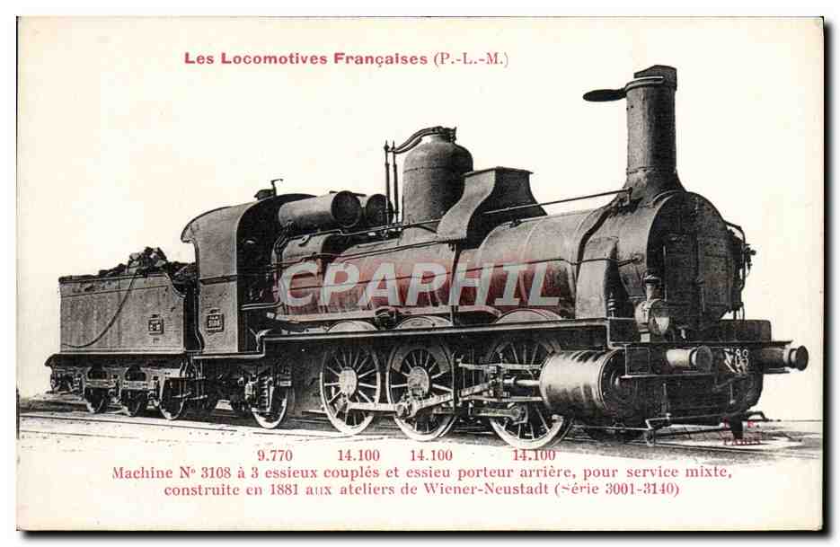 CPA Train Locomotive Machine 3108