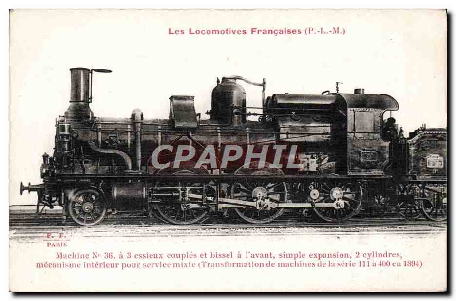 CPA Train Locomotive Machine 36