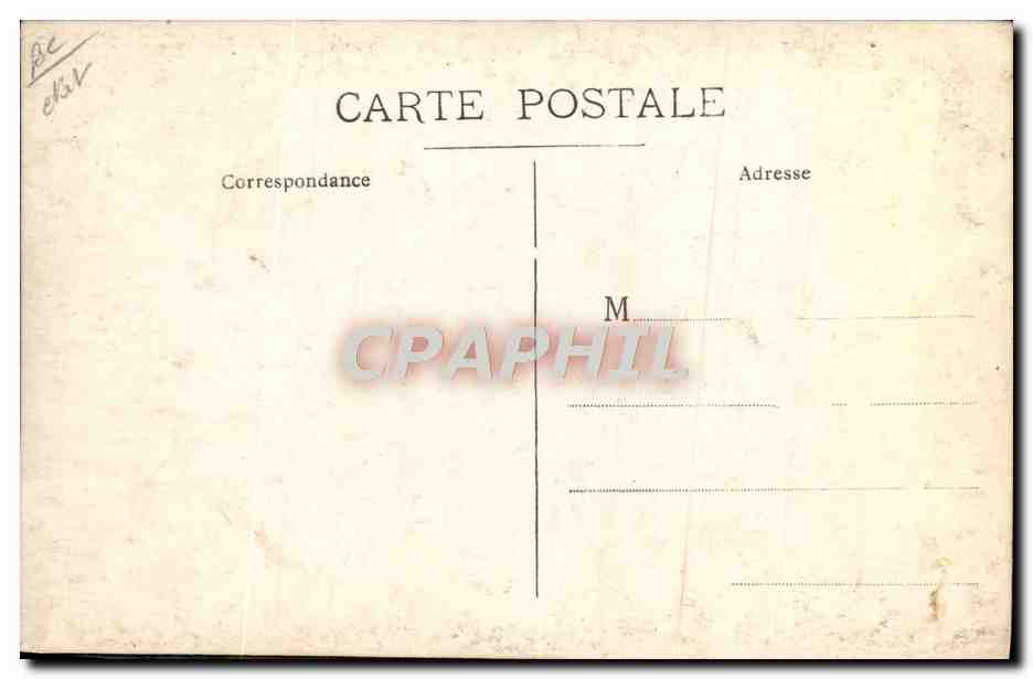 CARTE PHOTO Train Locomotive  — Rückseite