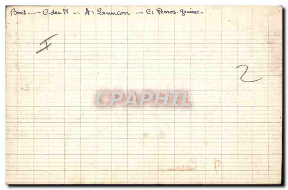 CPA Bateau Voilier Tregastel Bateau de peche toutes voiles dehors  — Rückseite