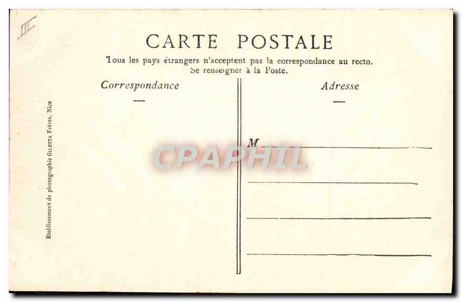 CPA Bateau Voilier Sur la Cote d'Azur Les regates — Rückseite