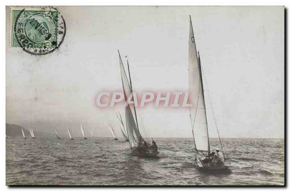 CARTE PHOTO Bateau Voilier Italie