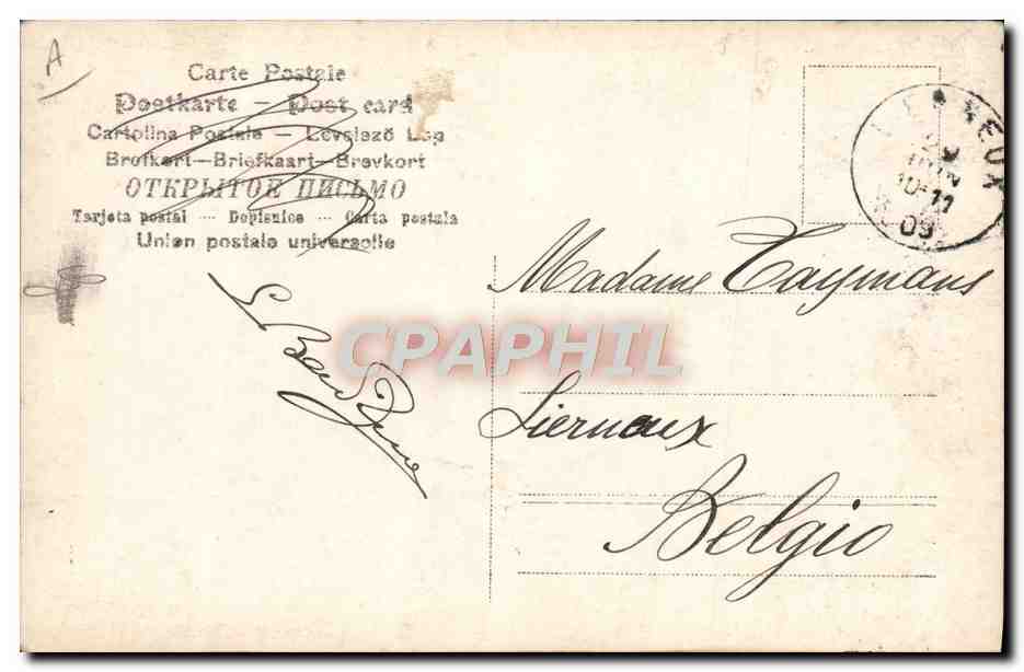 CARTE PHOTO Bateau Voilier Italie — Rückseite
