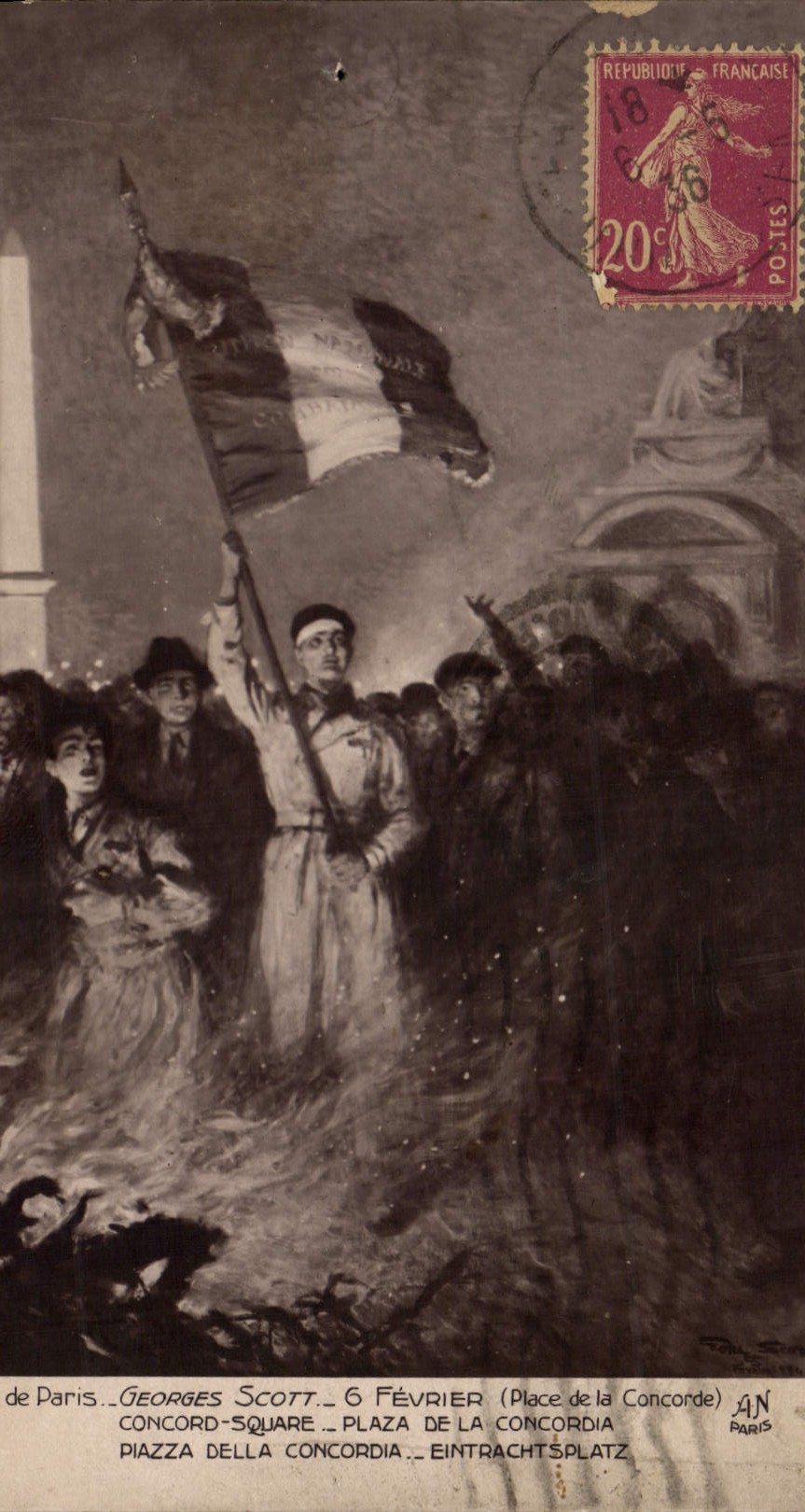 CPA Militaria Salons de Paris Georges Scott Place de la Concorde 6 fevrier 