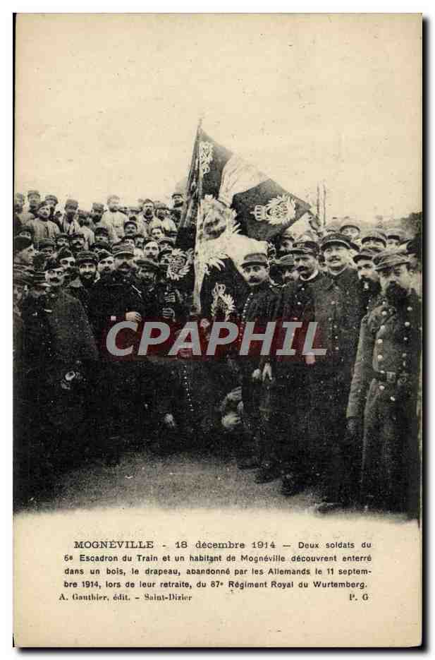 Mognéville — Descubrimiento de una bandera alemana — A. Gauthier, edit. - Saint-Dizier
