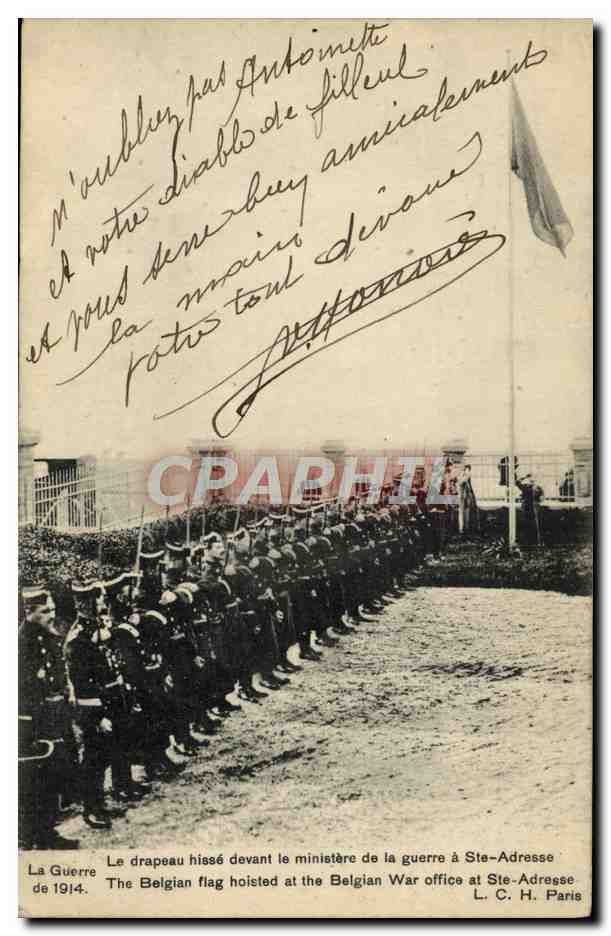 Die Flagge vor dem Kriegsministerium in Ste-Adresse — L. C. H. Paris