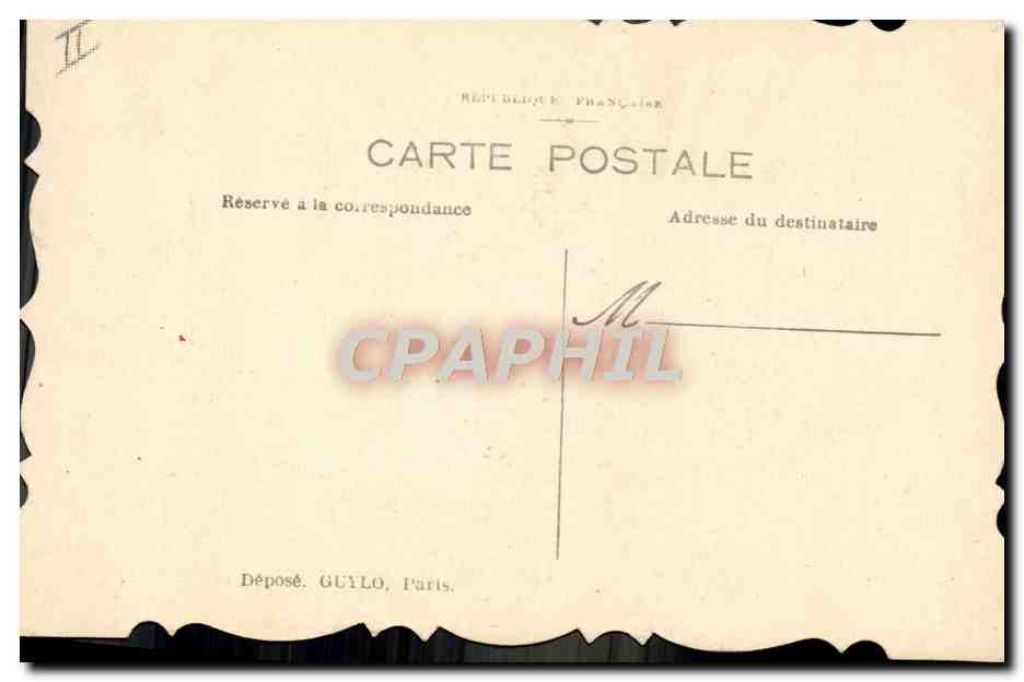 CPA Militaria Drapeau Angleterre (dessin a la main) — Rückseite