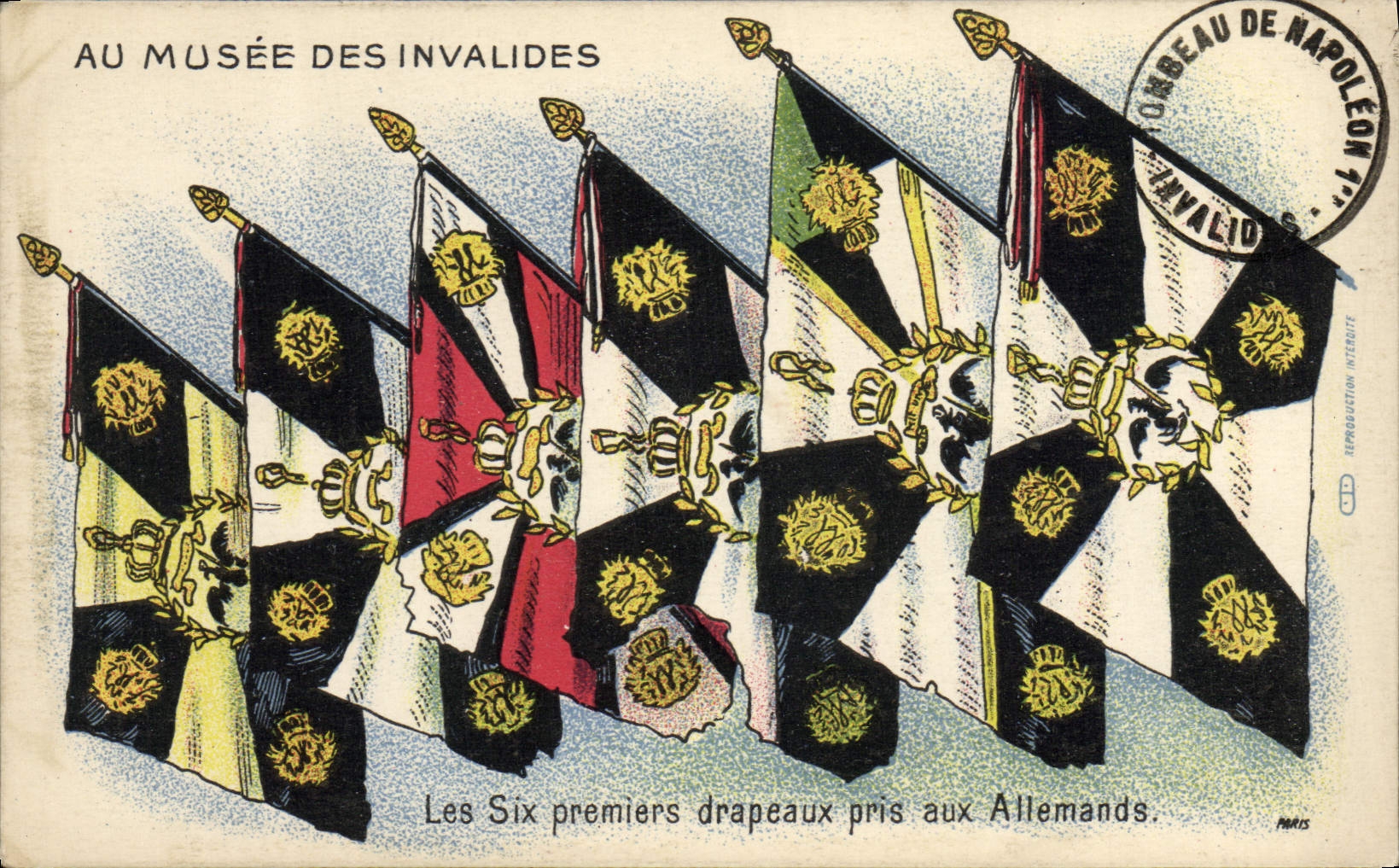 Musée des Invalides — Six premiers drapeaux pris aux Allemands — Imprimerie du Musée des Invalides