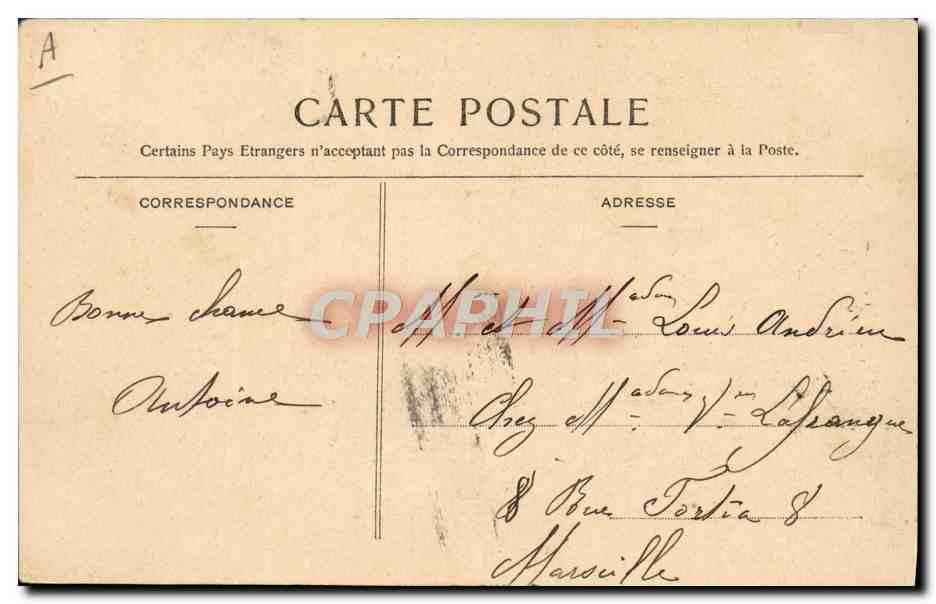 CPA Bateau Sous marin Sous-marin Gymnote — Verso