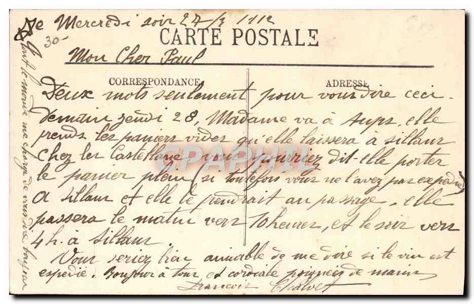 CPA Bateau Sous marin Sous-marin Torpilleur sous marin effectuant une plongee — Verso
