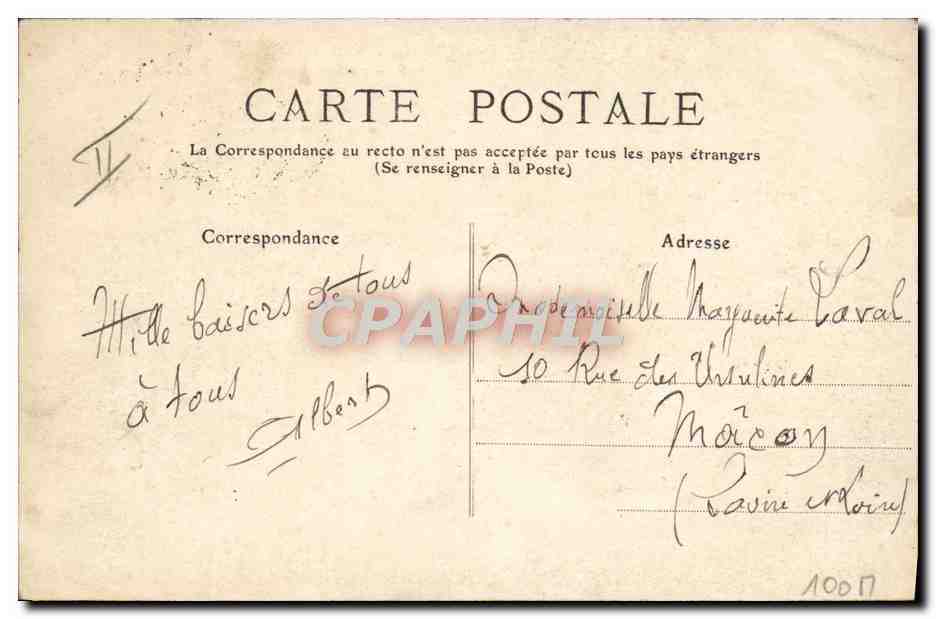 CPA Bateau Sous marin Sous-marin Farfadet — Verso
