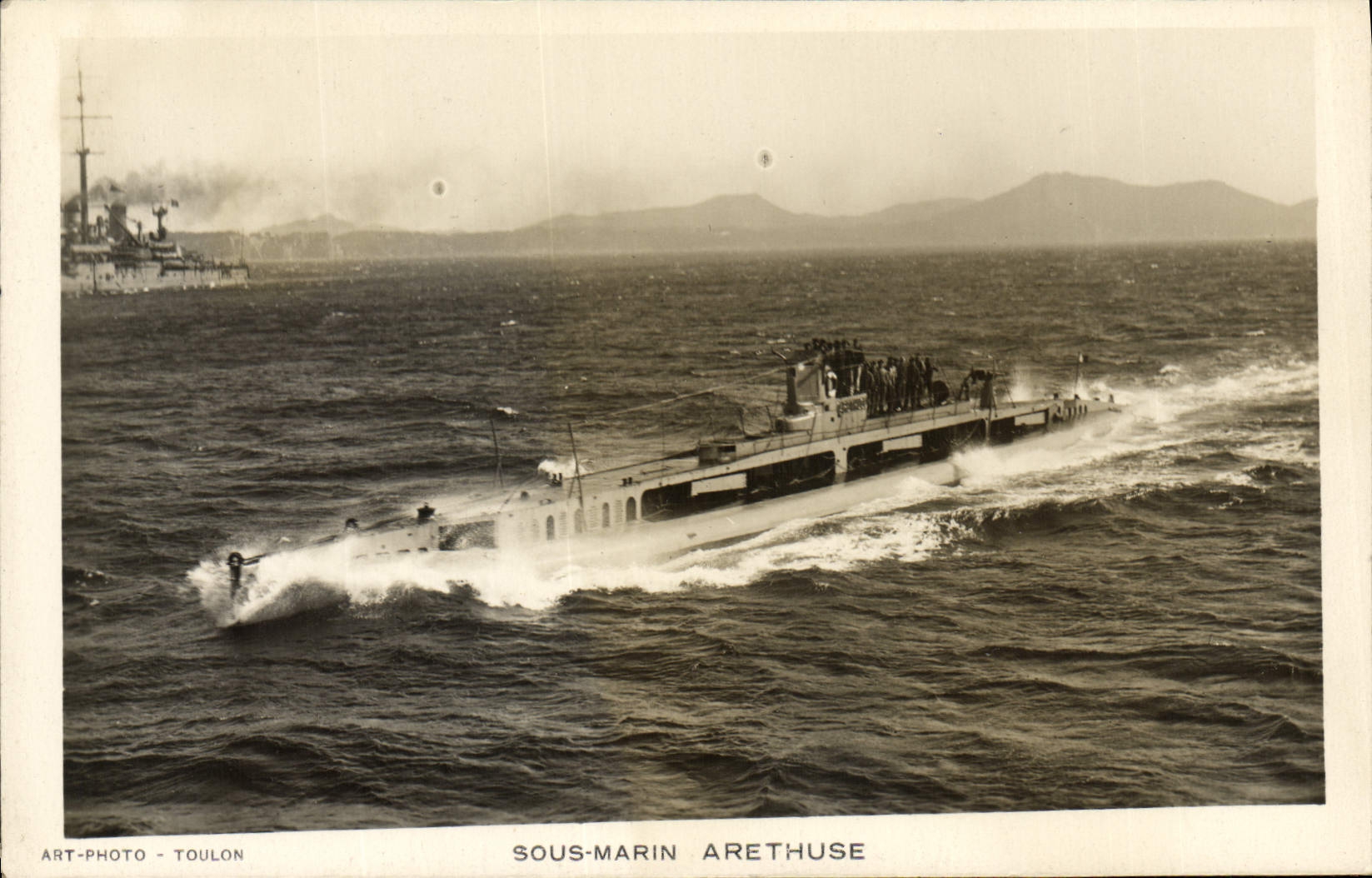 CPA Bateau Sous marin Sous-marin Artethuse 