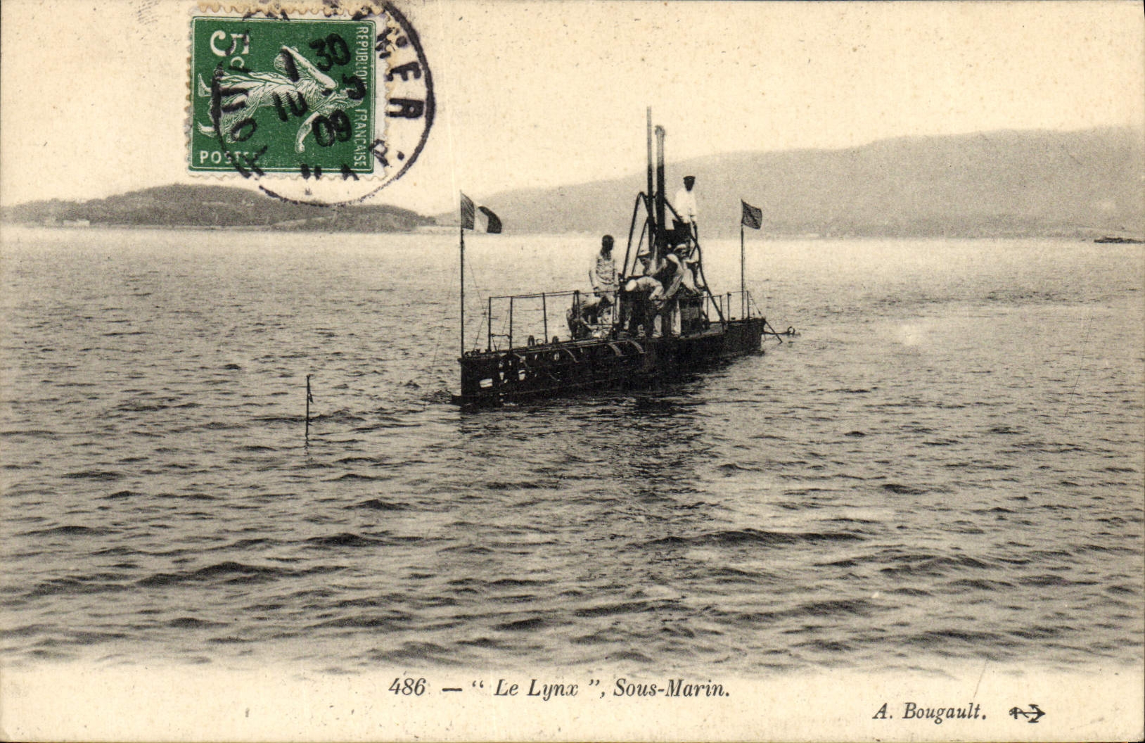 Le Lynx — Sous-Marin — A. Bougault, n°486
