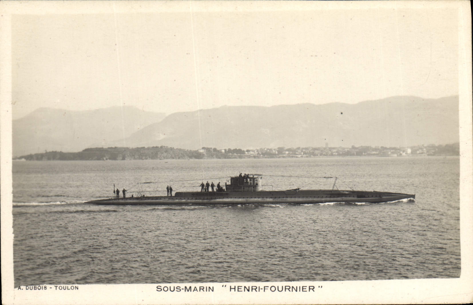CPA Bateau Sous marin Sous-marin Henri Fournier