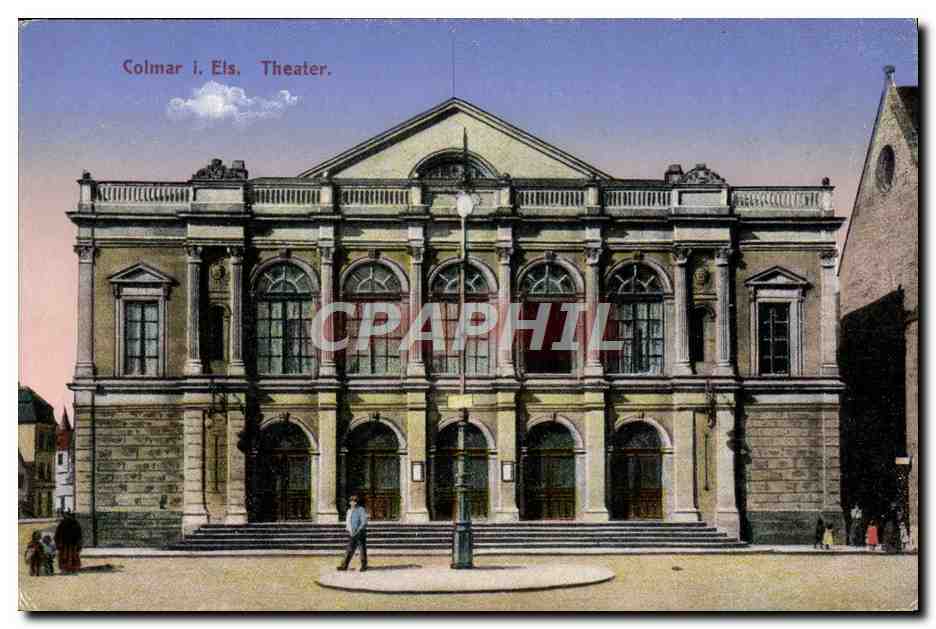 Colmar i. Els Theater — vue du bâtiment — Verlag W. Springer i. Els, n° 3842