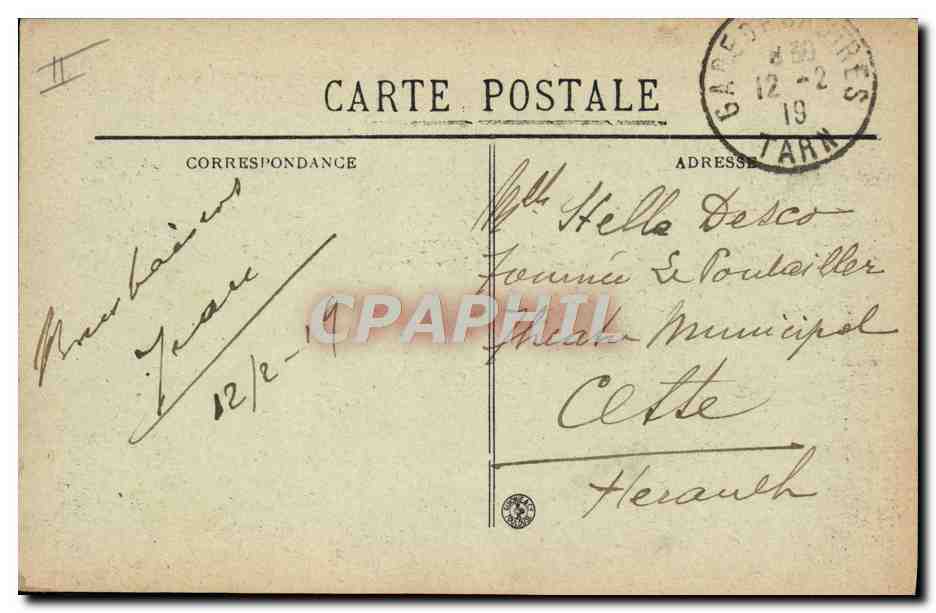 CPA Le Theatre Castres — Verso