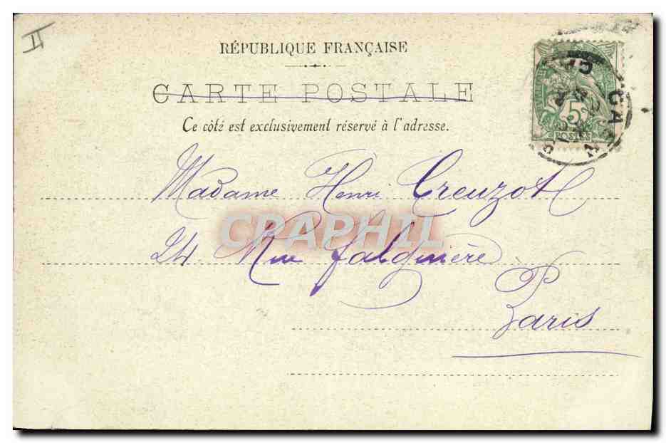 CPA Le Theatre Caen — Verso