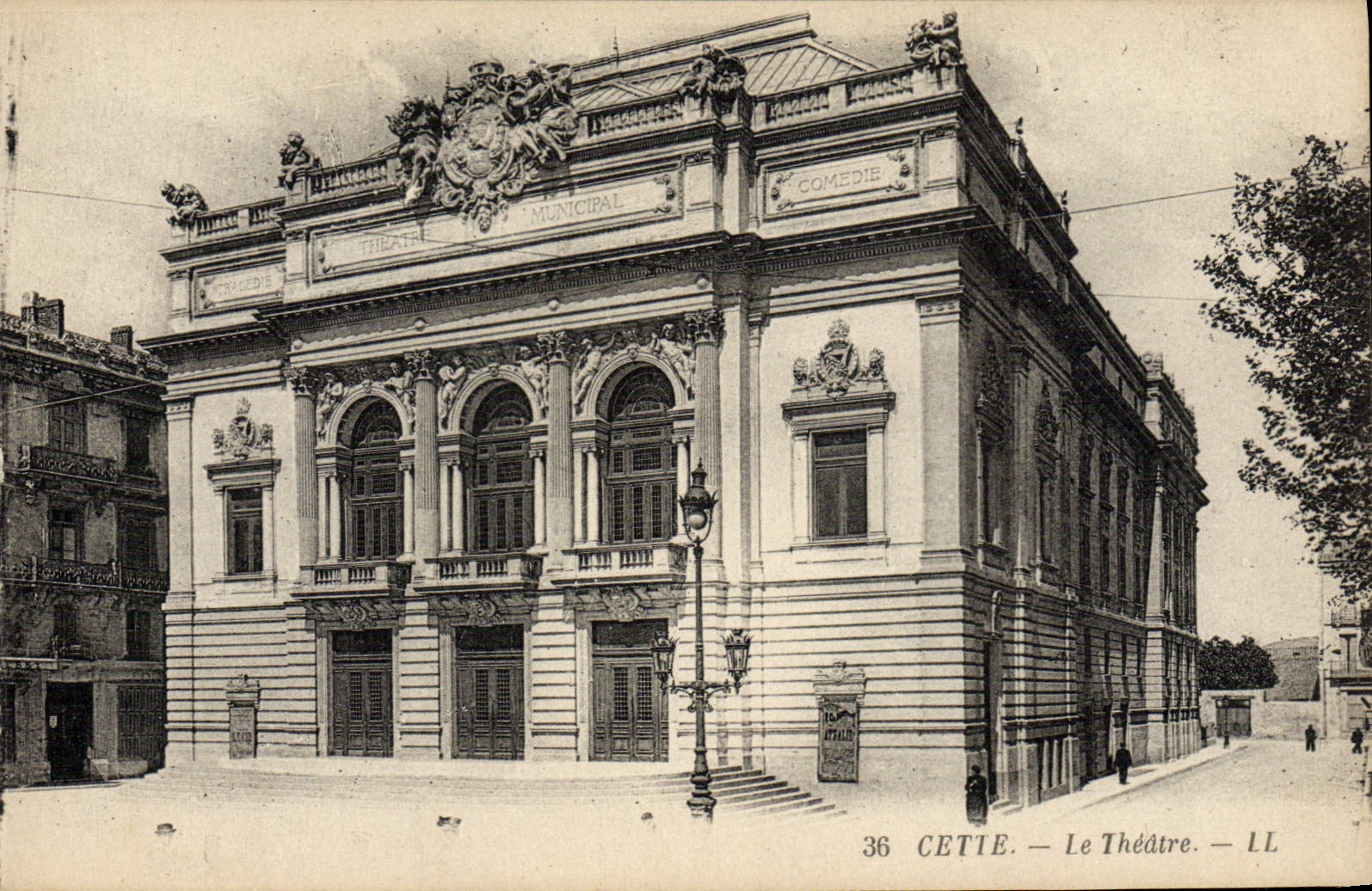 CPA Le Theatre Cette 