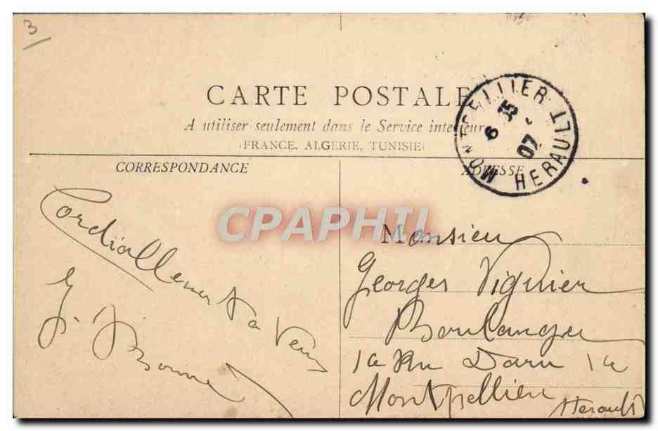 CPA Le Theatre Chalon sur Saone — Verso