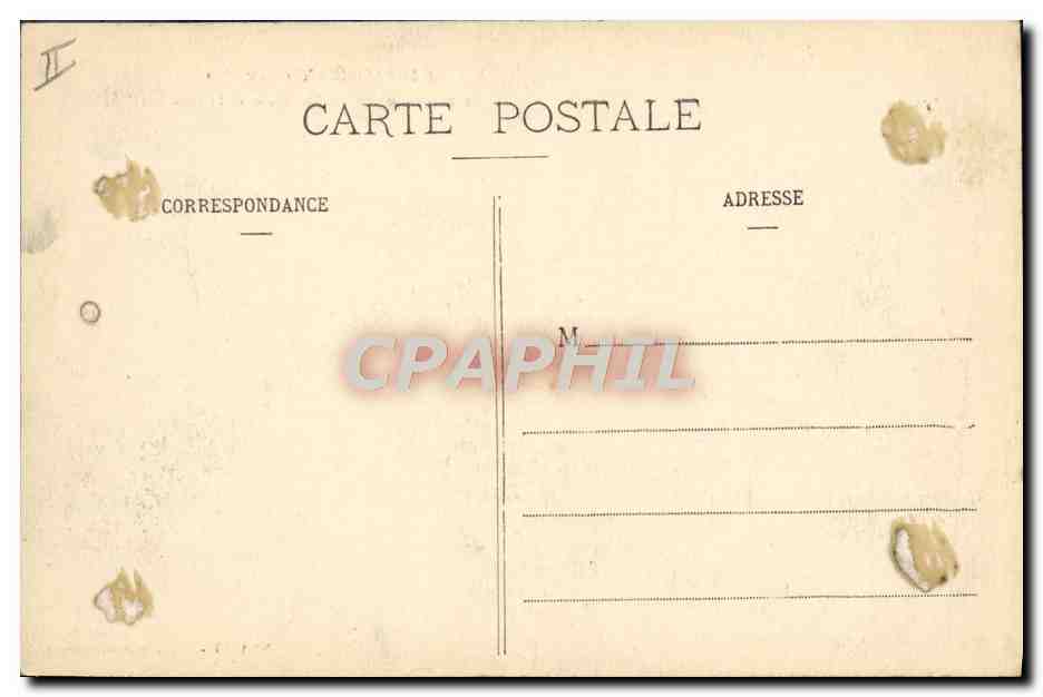 CPA Le Theatre et la rue d'Italie Chambery — Verso