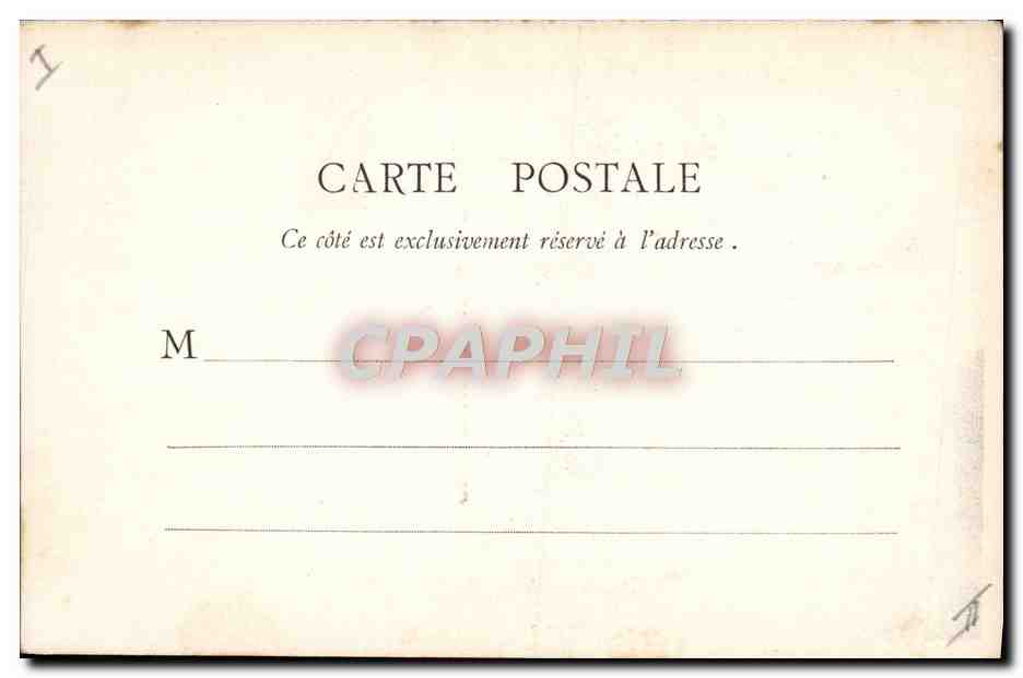 CPA Chambery Le rideau du Theatre  — Verso