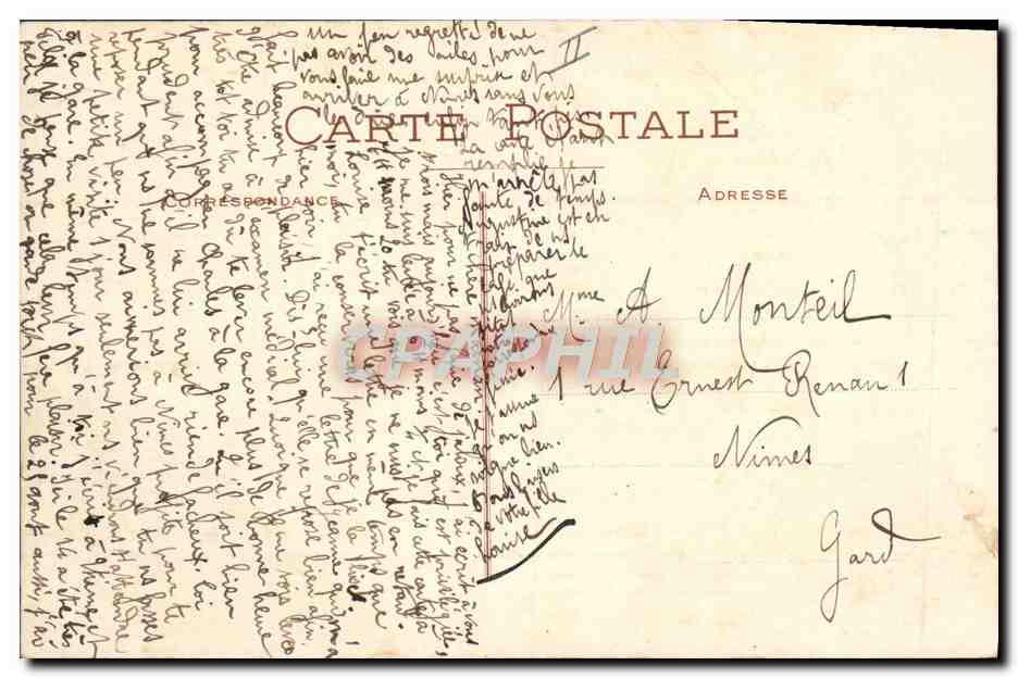CPA Le Theatre Cette — Verso