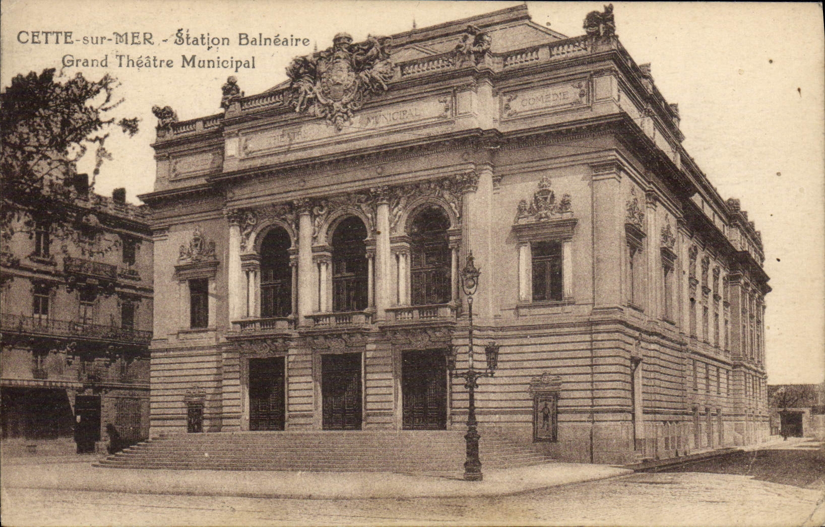 CPA Cette sur Mer Grand Theatre municipal