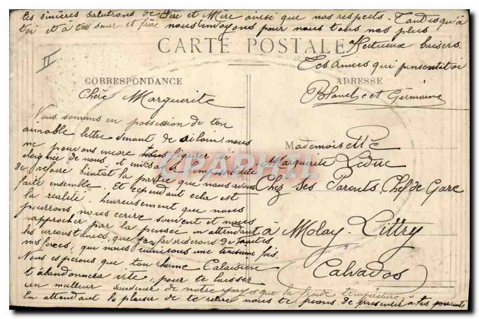 CPA Le Theatre Calais — Verso