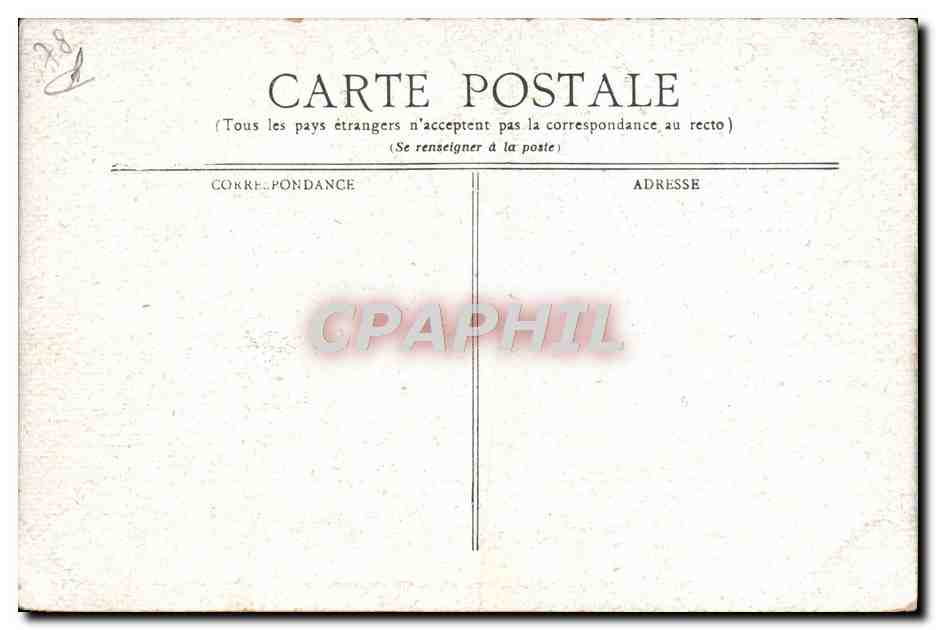 CPA Versailles Le Char Embourbe — Verso