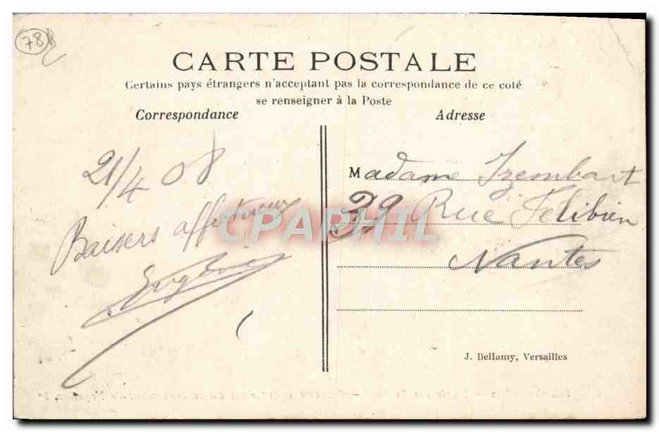 CPA Versailles Musee des voitures Carrosse ayant servi au couronnement  — Verso