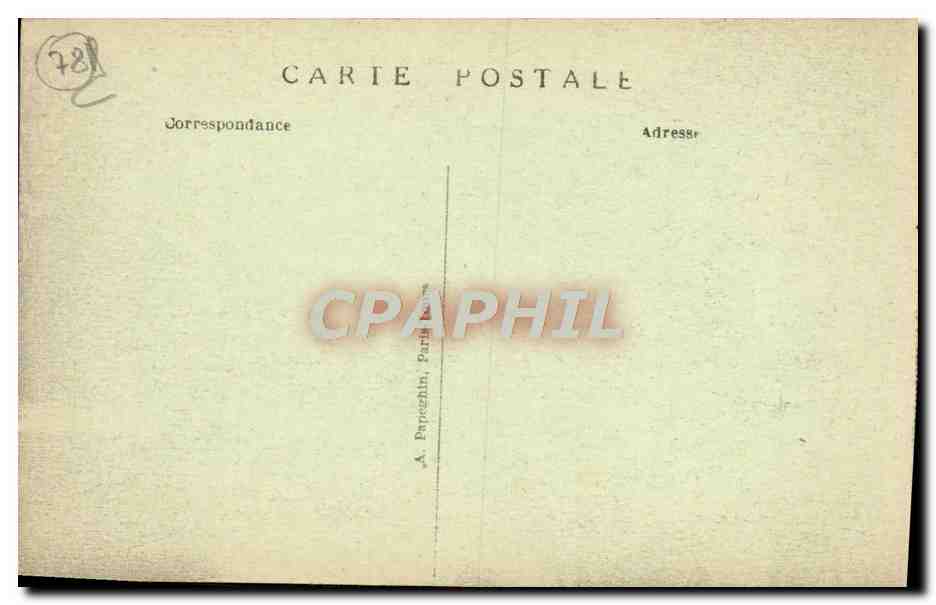 CPA Versailles Le Parc Les Bains d'Apollon — Back