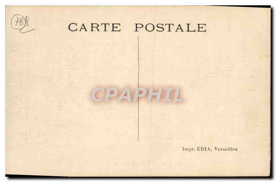 CPA Versailles Les Bains d'Apollon — Verso