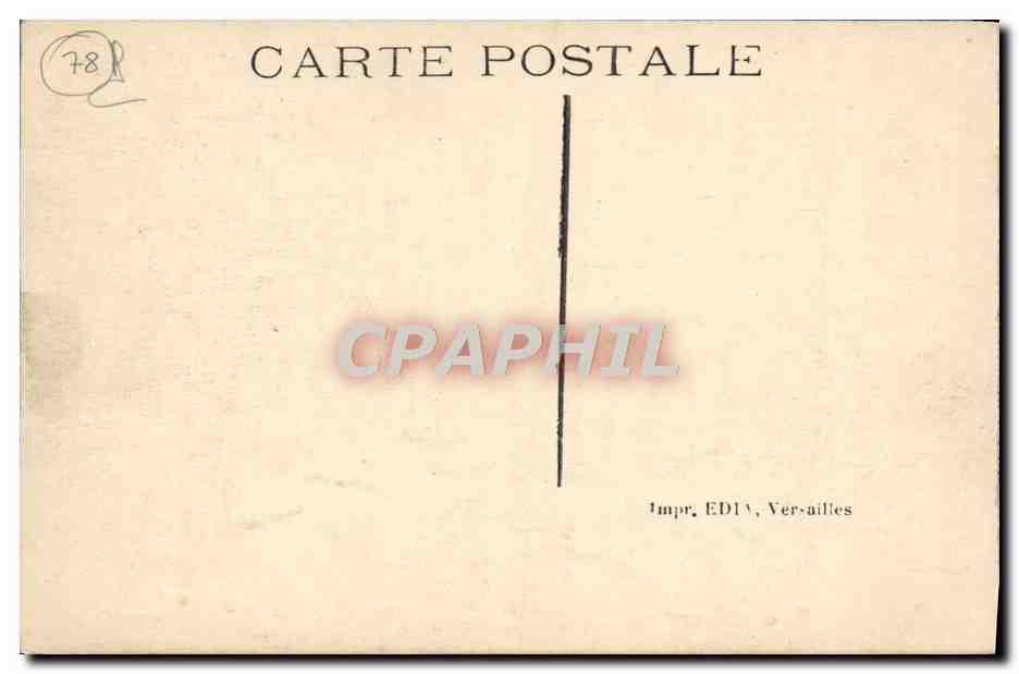 CPA Parc de Versailles Bosquet de la Colonnade — Verso