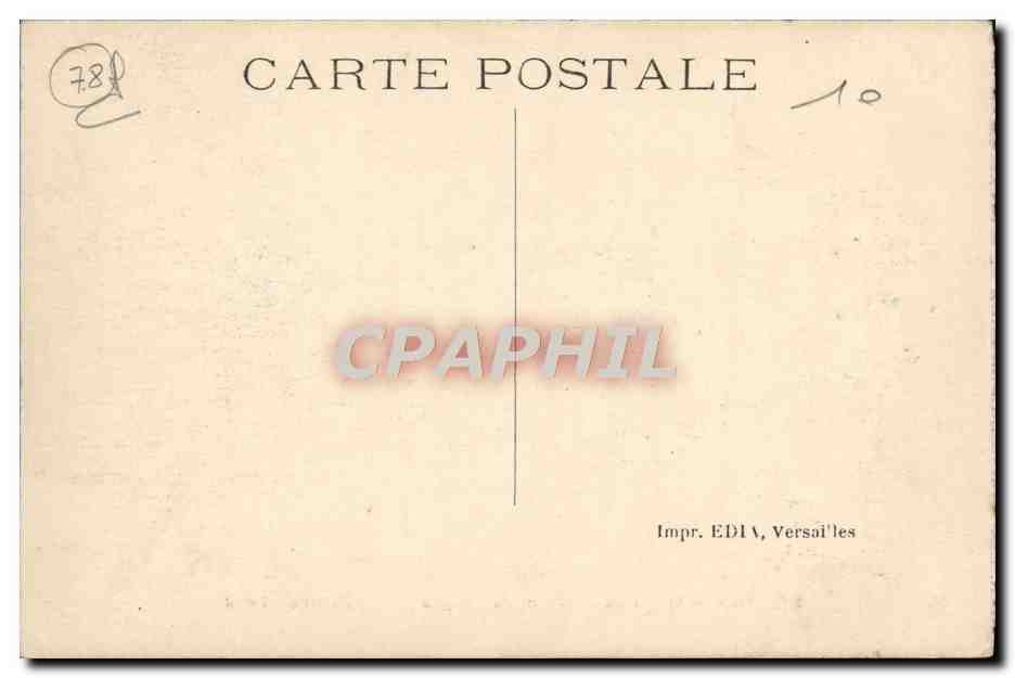 Parc de Versailles — Bassin du Dragon — Impr. EDIV, Versailles, n°335 — Verso
