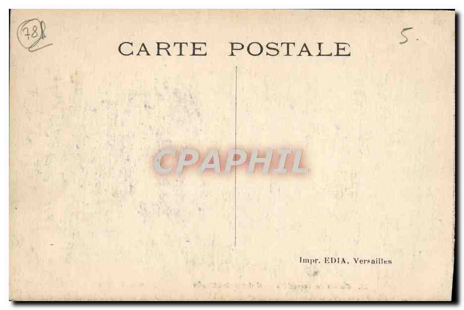 CPA Palais de Versailles Galerie des Glaces — Verso