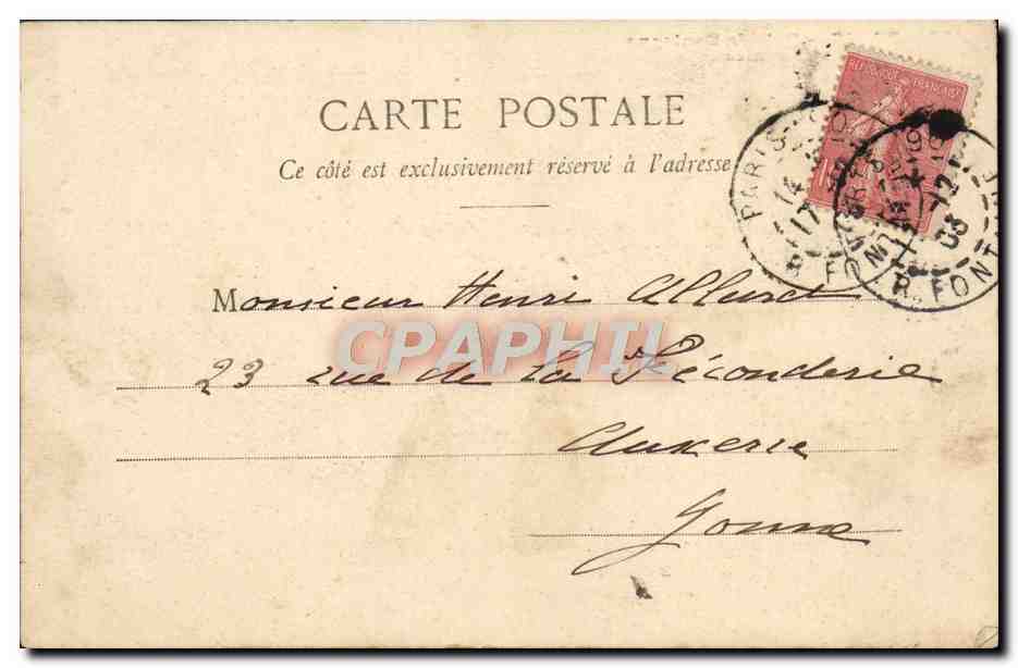 CPA Paris Bois de Boulogne  — Rückseite