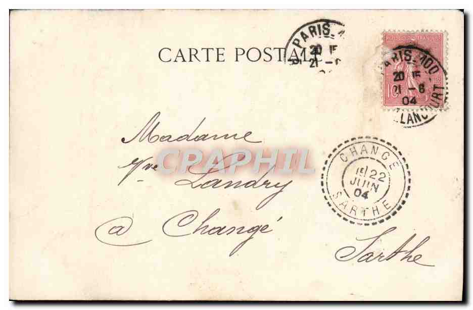 CPA Paris Notre Dame  — Verso