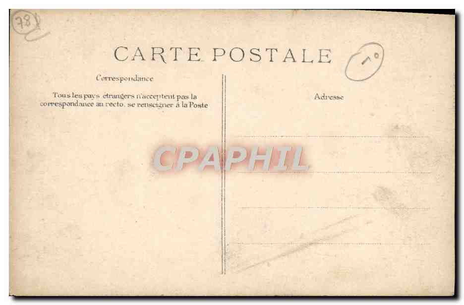 CPA Versailles Grand Trianon Chambre a coucher de Napoleon 1er — Verso