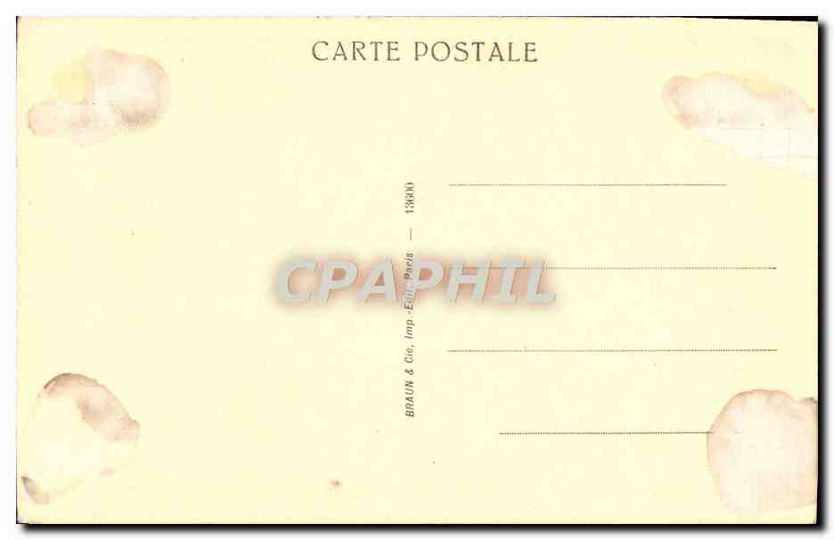 CPA Versailles Musee Mme Vigee le Brun Marie Antoinette Reine de France  — Verso