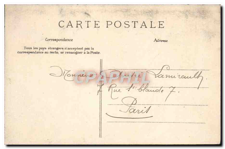 CPA Versailles Hameau du Petit Trianon Maison du seigneur — Verso
