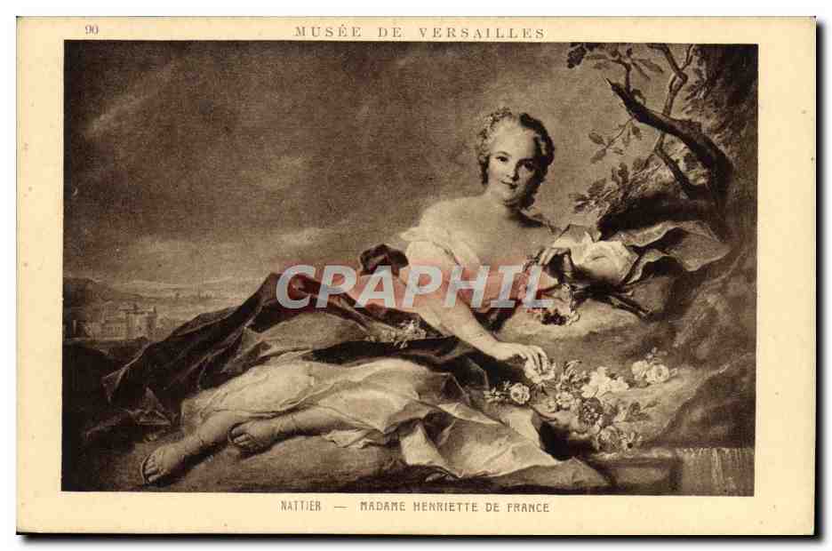 CPA Nattier Madame Henriette De France Musee de Versailles