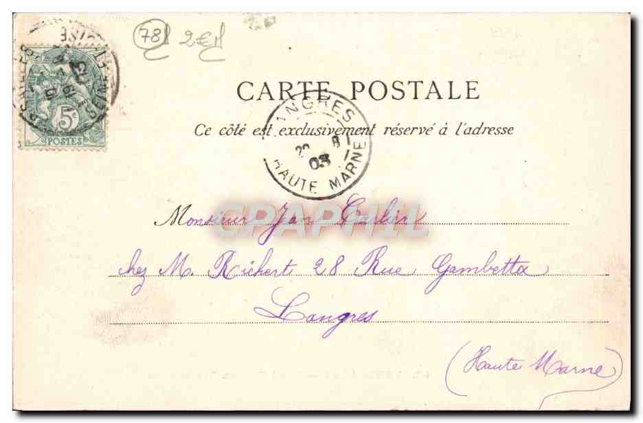 CPA Versailles Grand Trianon Les voitures — Verso