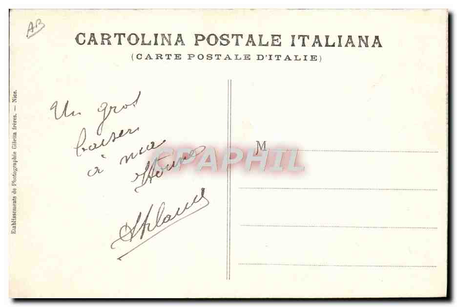 Ponte San Luigi — Service frontalier italien-français — Edition Monetti — Rückseite