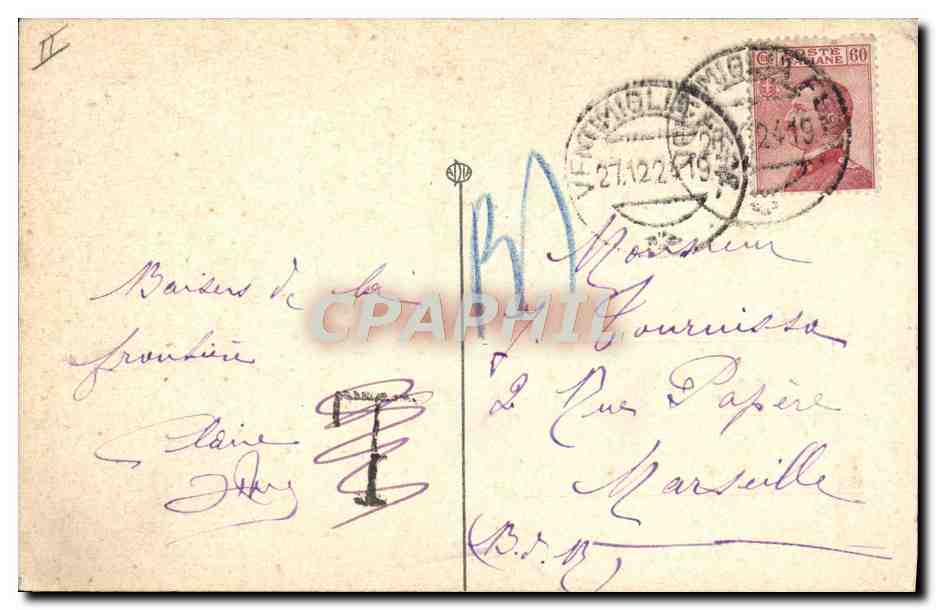 CPA Douanes Grimaldi Ventimiglia Ponte San Luigi Frontiere italiana — Rückseite