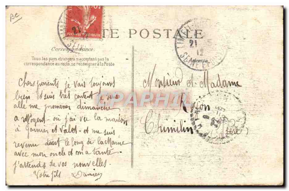 Nogent-sur-Marne — Garnier et Valet traqués — Le Pavillon — Éditeur ELD, n° 3 — Verso